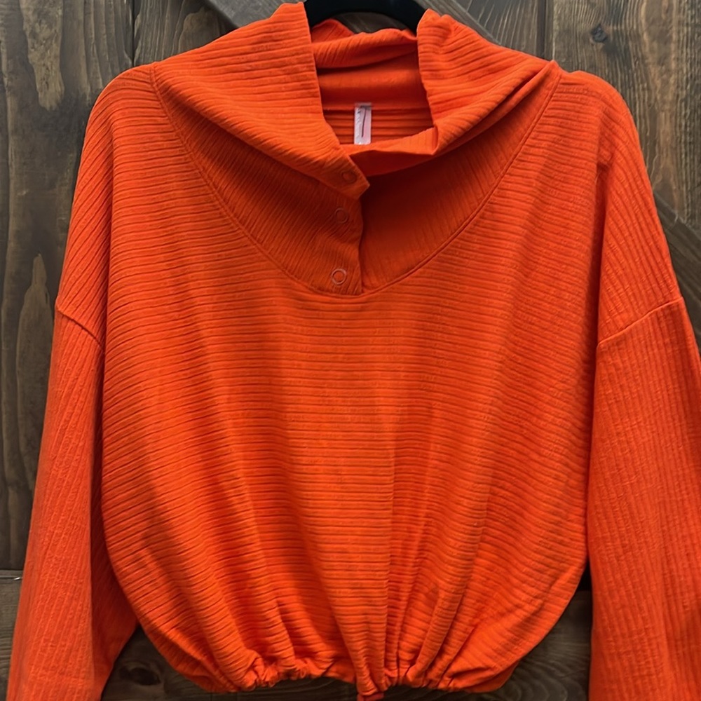 FP Movement by Free People Orange Crop Top